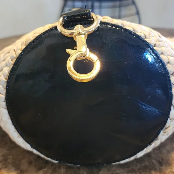 Betsey Johnson Straw Black Trim Bag ☀️🖤 - Picture 11 of 12